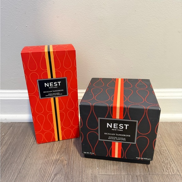 ❗️BUNDLE SALE❗️NEST Fragrances Sicilian Tangerine Candle Set - Red and Black
